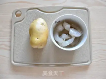 Make Seam shrimp potatoes step 1