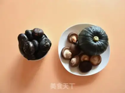 Make Pumpkin mushrooms step 0