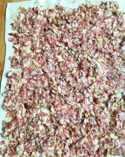 Make Beef mushroom bean rolls step 3
