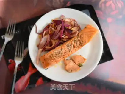 Make Fried salmon step 8
