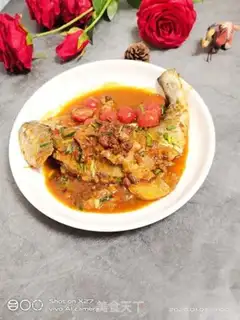 Make Onion bean petal yellowfish step 7