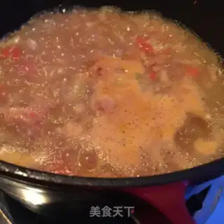 Make Porridge for the meat and tomatoes step 8