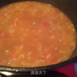 Make Porridge for the meat and tomatoes step 9