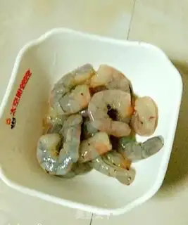 Make Shrimp tofu step 1