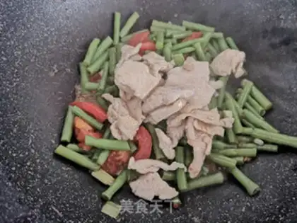 Make Chicken fried beans step 10