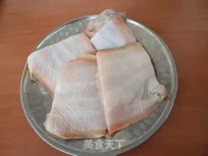 Make Red burning halibut step 1