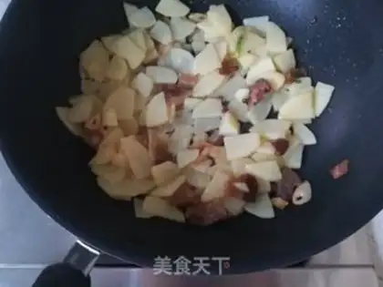 Make Five bouquets with potatoes step 4