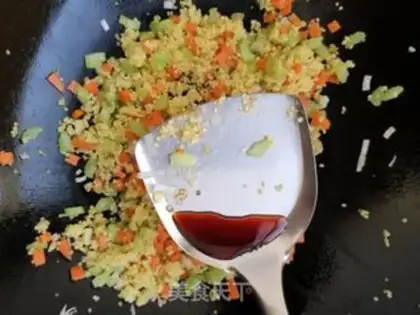Make Shrimp rice fried rice step 9