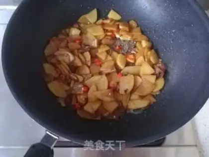 Make Five bouquets with potatoes step 6