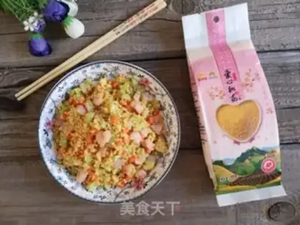 Make Shrimp rice fried rice step 12