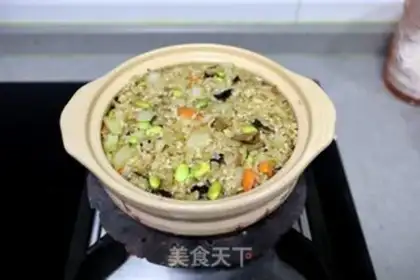 Make Weenie mushroom rice step 5