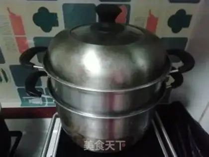Make Red sugar rice cake step 7