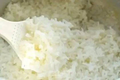 Make Five-colour chicken fried rice step 4
