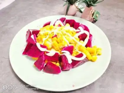 Make Corn flamingo salad step 5
