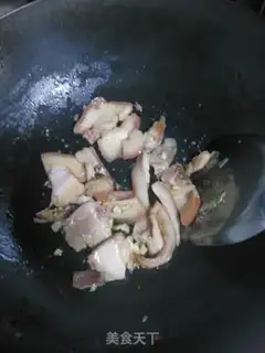 Make Pork-breathed fried garden mushrooms step 3