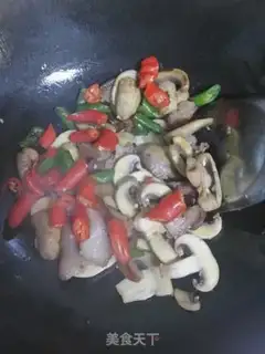 Make Pork-breathed fried garden mushrooms step 5