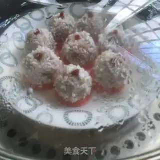 Make Pearl rice balls step 7