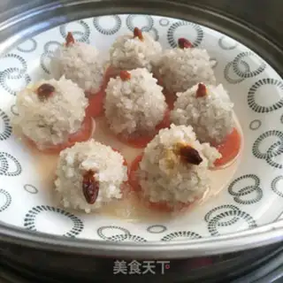 Make Pearl rice balls step 8