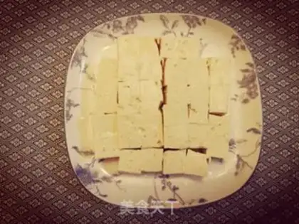 Make Yellow fish tofu step 1