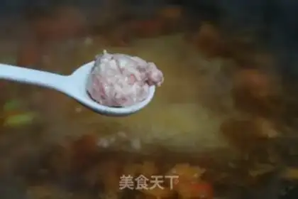 Make Tomato meatball tofu soup step 7