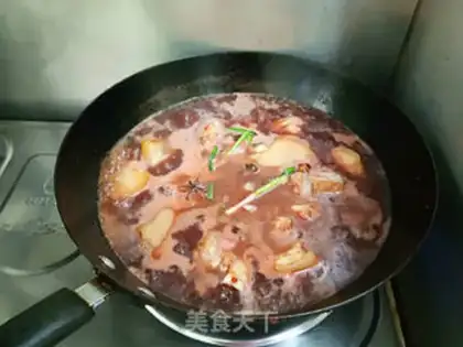 Make Rose milk pig hoof step 6