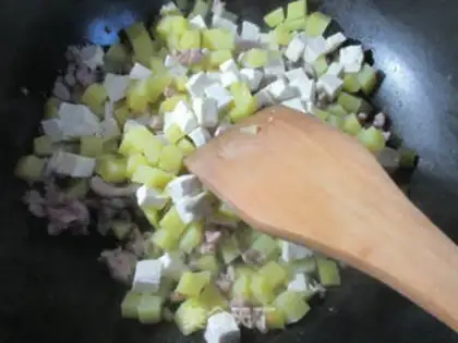 Make Old lady tofu potatoes step 8