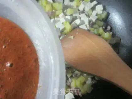 Make Old lady tofu potatoes step 9