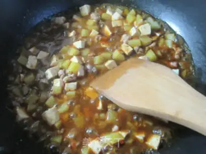 Make Old lady tofu potatoes step 10