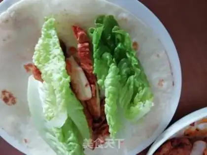 Make A fragrance chicken burrito step 7
