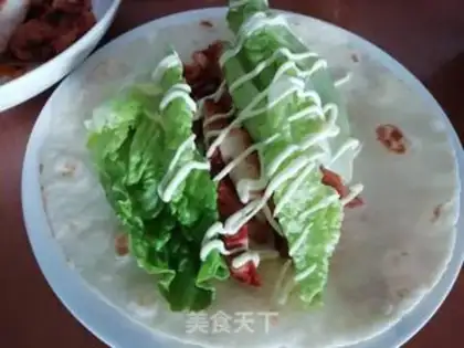 Make A fragrance chicken burrito step 8