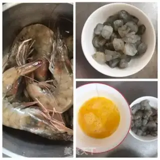Make Shrimp fried eggs step 2