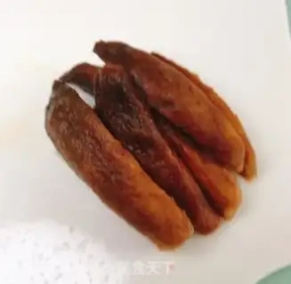 Make "Red dates, egg mashed." step 1