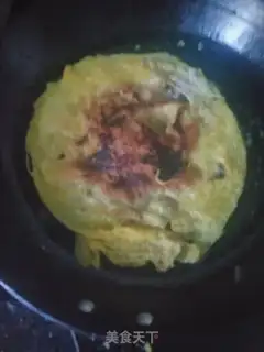 Make Ham eggs, Sidos step 2