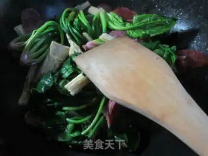 Make Sausage rotting spinach step 4