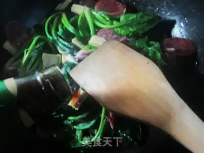 Make Sausage rotting spinach step 6
