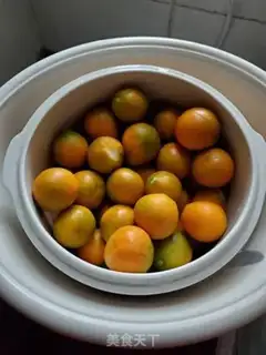 Make Ice cream and gold oranges step 3