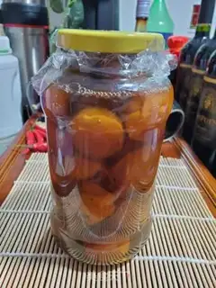Make Ice cream and gold oranges step 9
