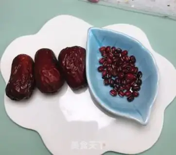 Make Red bean date mud step 0