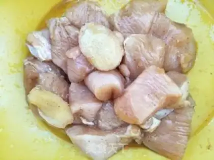 Make Chicken and rice step 1