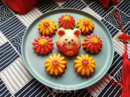 Make Cute flower step 13