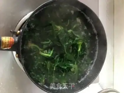 Make Spinach bouquet step 4