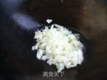Make Vegetable rice with beef sausage step 3