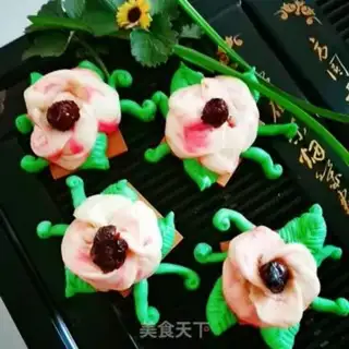 Make Flower buns step 32