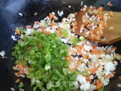 Make Vegetable rice with beef sausage step 7