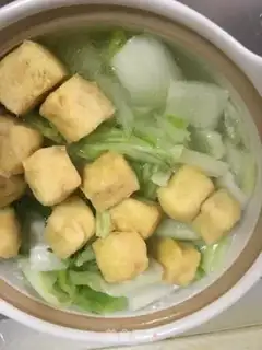Make Shrimp tofu soup step 2