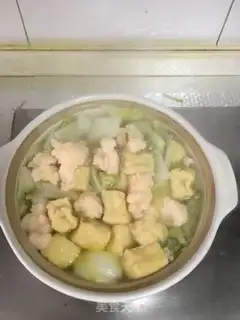 Make Shrimp tofu soup step 3