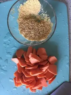 Make A melon porridge step 1