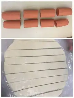 Make Hand-to-hand wiener roll step 0