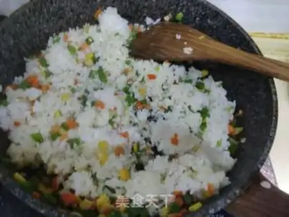Make Egg fried rice step 7