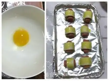 Make Hand-to-hand wiener roll step 2